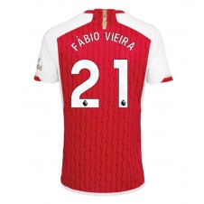 Arsenal Fabio Vieira #21 Hjemmedrakt 2023-24 Kortermet